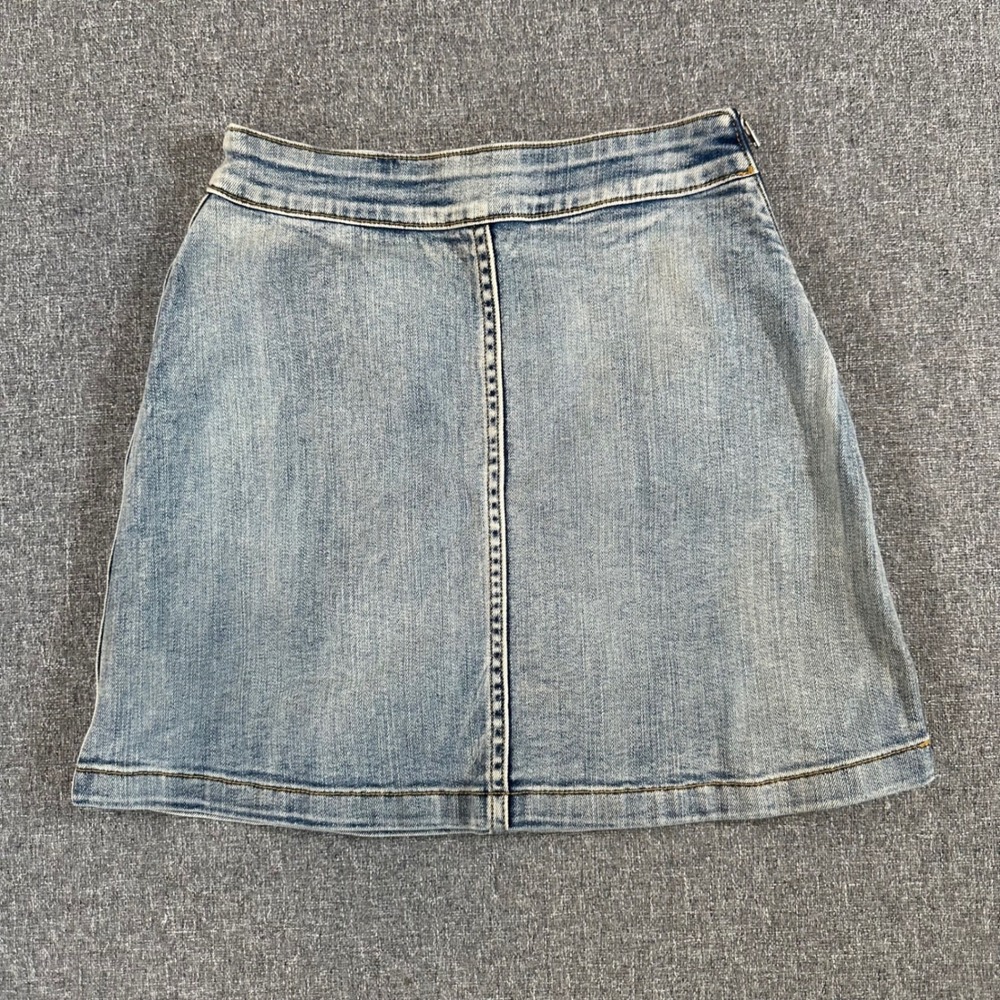 Wilfred Free Skirt Women 00 DMF7-7289-27 Light Wash Blue Denim Mini Side Zip